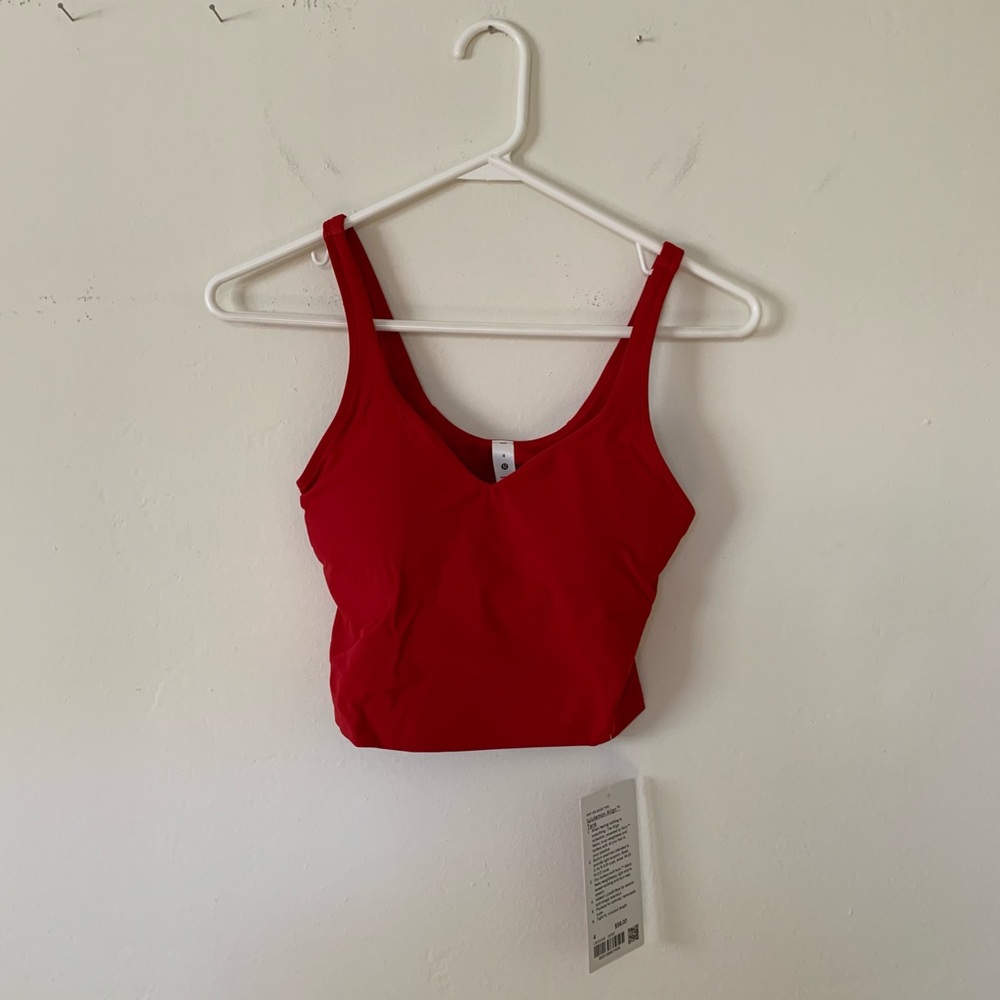 lululemon Lunar New Year Align Tank Top Dark Red Gold Size 4 New NWT - Picture 5 of 16